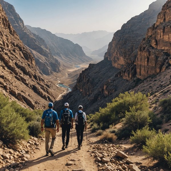Quels sont les meilleurs itinéraires pour une randonnée dans les montagnes de Hajar, Oman?